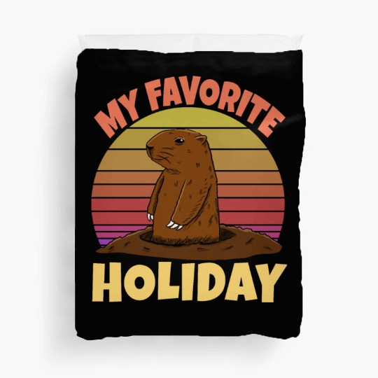 My Favourite Holiday Groundhog Duvet Covers