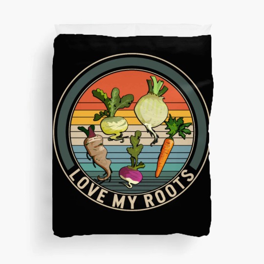 Roots Vegetable Duvet Covers, Love My Roots Duvet Covers,