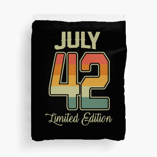 Vintage 80th Birthday July 1942 Sports Gift Duvet Covers