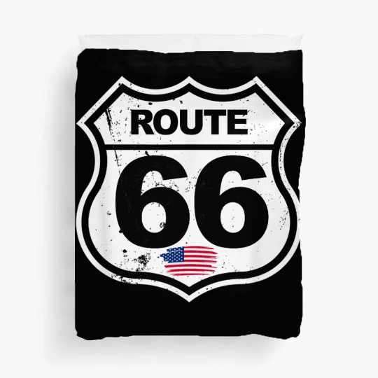 Vintage Route 66 retro style Duvet Covers