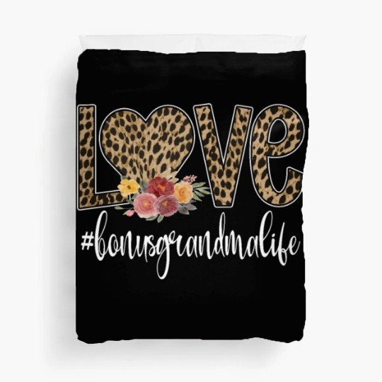 Bonus Grandma Life Proud Bonus Grandmother Gifts Duvet Covers