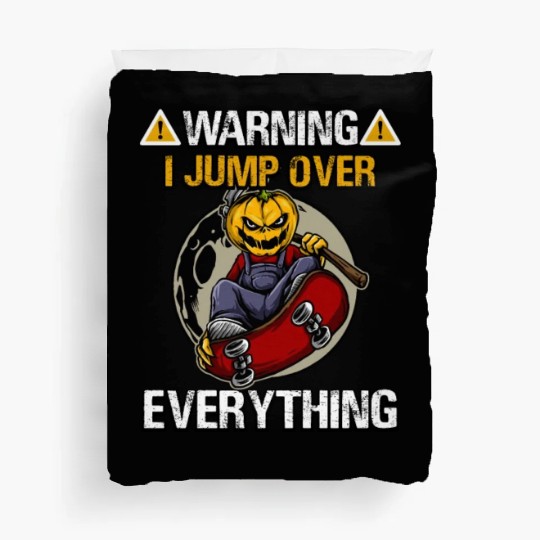 I Jump Over Everything Halloween Skateboard Duvet Covers
