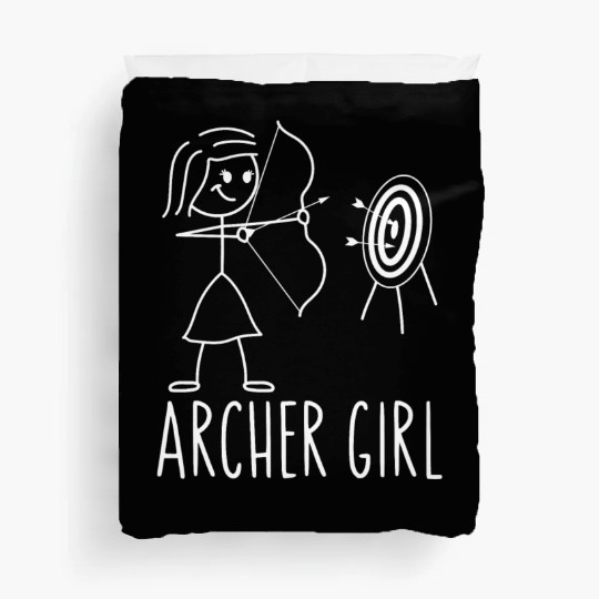 Archery Bow Archer Girl Vintage Duvet Covers