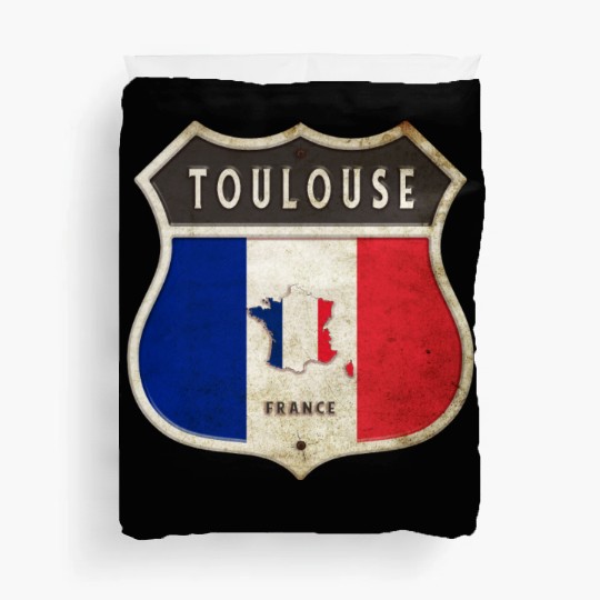 Toulouse France coat of arms flags design Duvet Covers