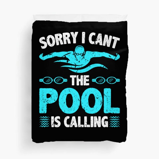 Swimming Lover Pool Swimmer Swim Duvet Covers