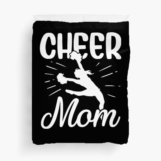 Womens Cheer Mom Gymnastics Cheerleading Mom Squad Duvet Covers