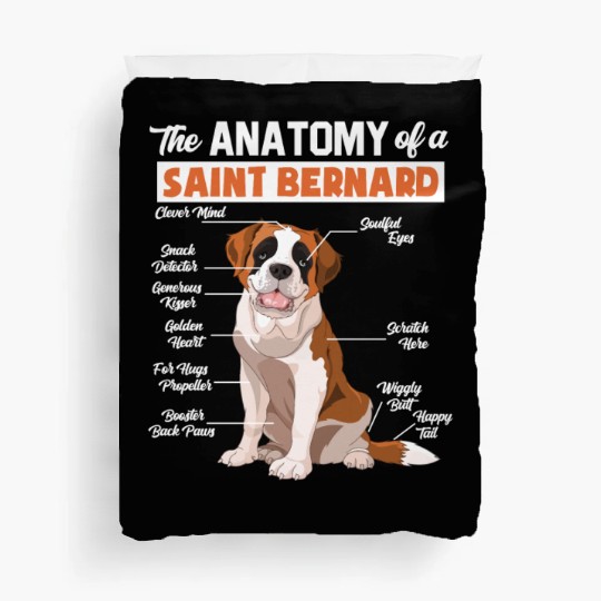 Saint Bernard Duvet Covers The Anatomy of a Saint Bernard