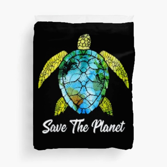 Save The Planet Earth Day Save Turtles Sea Life Duvet Covers