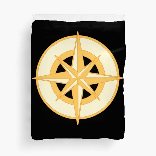Nautical Compass star / rose, cardinal directions Duvet Covers