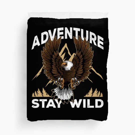 Adventure Lover Bald Eagle Natural Park Camping Duvet Covers