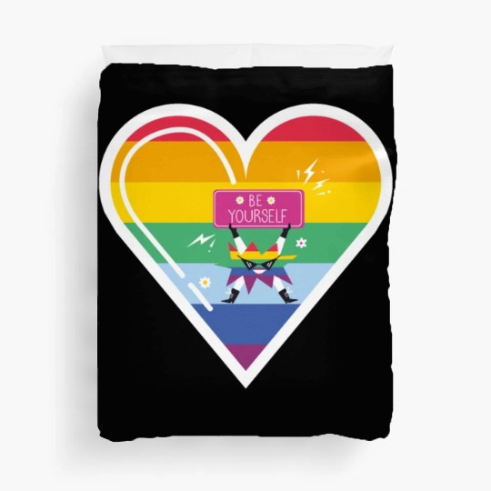 LGBT Pride be yourself Duvet Covers