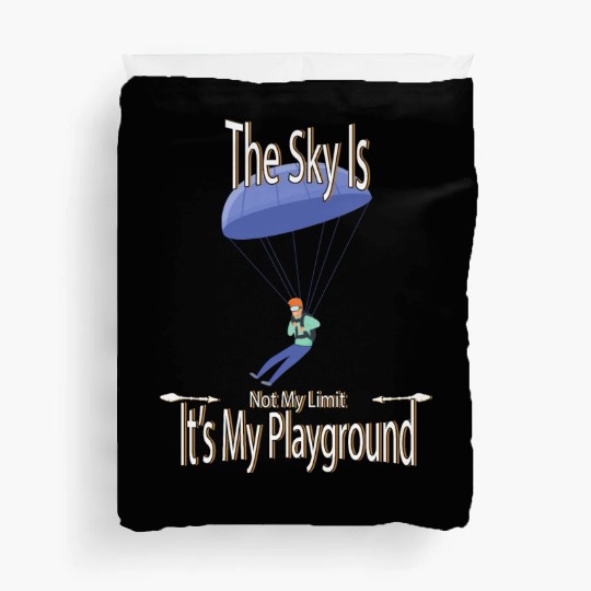 The Sky Is My Playground Skydive Funny Cute Duvet Covers