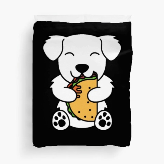 Great Pyrenees Taco Lover Duvet Covers