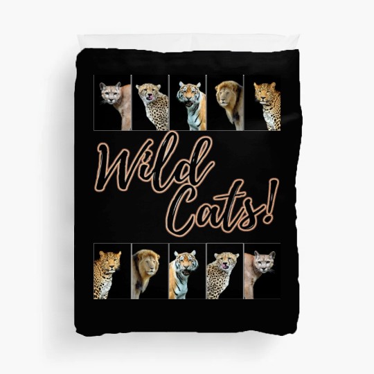 WILDCATS! | Lion, Leopard, Cheetah, Puma, Tiger Duvet Covers