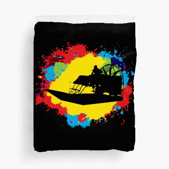 Airboat Fanboat Airboating Planeboat Swamp boat Duvet Covers