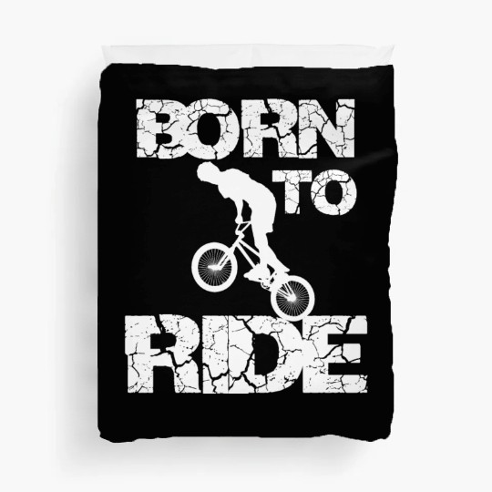 born to ride born to ride bmx race bike Duvet Covers