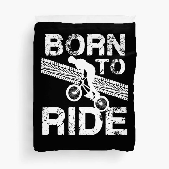 born to ride born to ride bmx race bike Duvet Covers