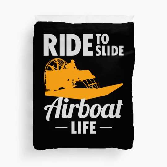 Airboat Fanboat Airboating Swamp boat Race Ride Duvet Covers