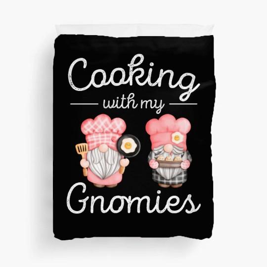 Cooking Gnomes Women Chef Gnome Lover Duvet Covers