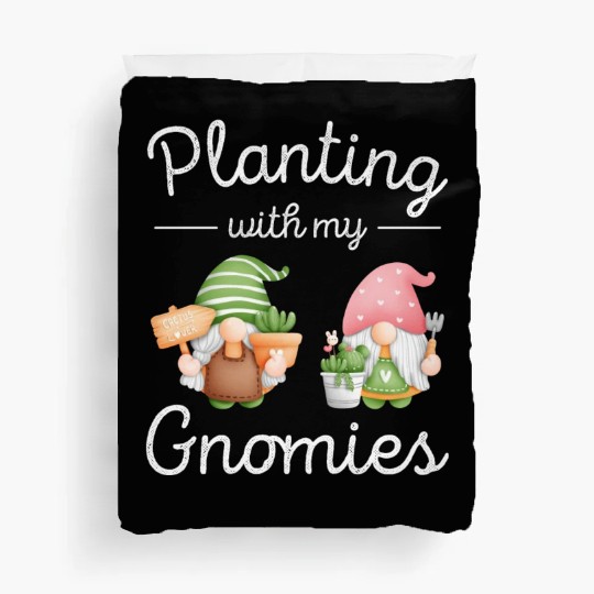 Cute Gnomes Succulent Women Cactus Gnome Duvet Covers