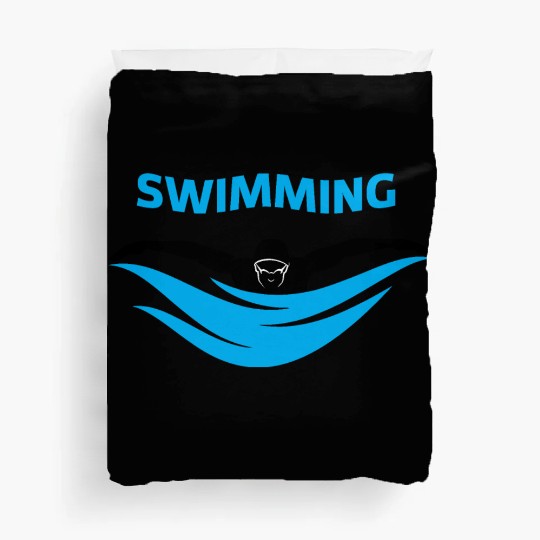 Swimming coach instructor lover gift for swimmer Duvet Covers