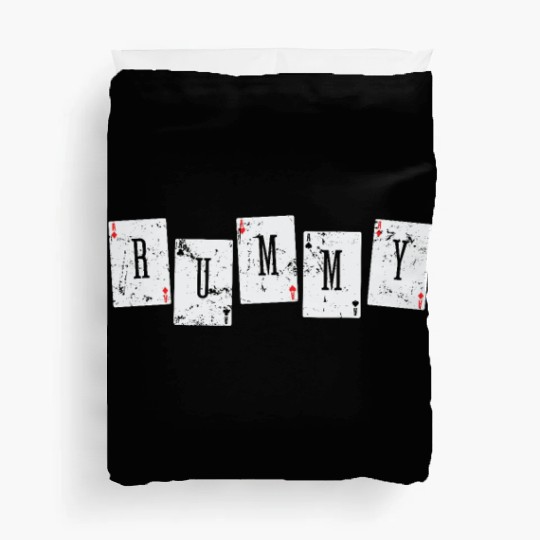 Rummy Card Game playing Card Hobby Romme Duvet Covers