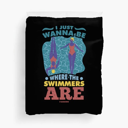 To swim Duvet Covers