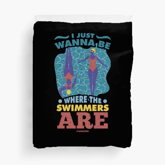 To swim Duvet Covers