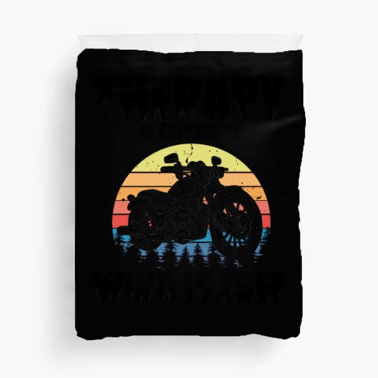 Hilarious Expensive Wind Is Free Big Bike Duvet Covers