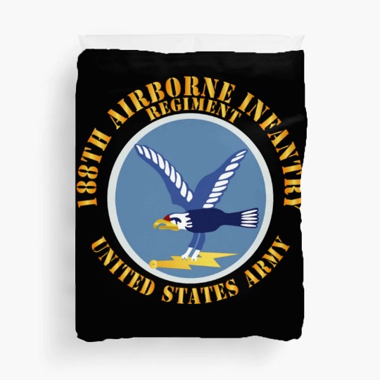Army 188th Airborne Infantry Regiment SSI X 300 Duvet Covers