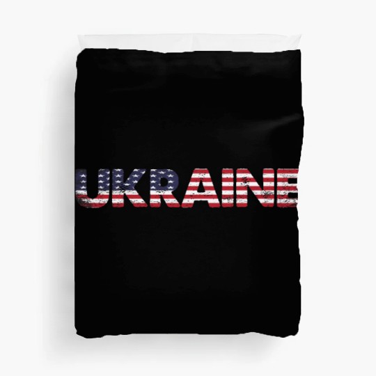 I Stand with Ukraine Ukraine Flag Duvet Covers