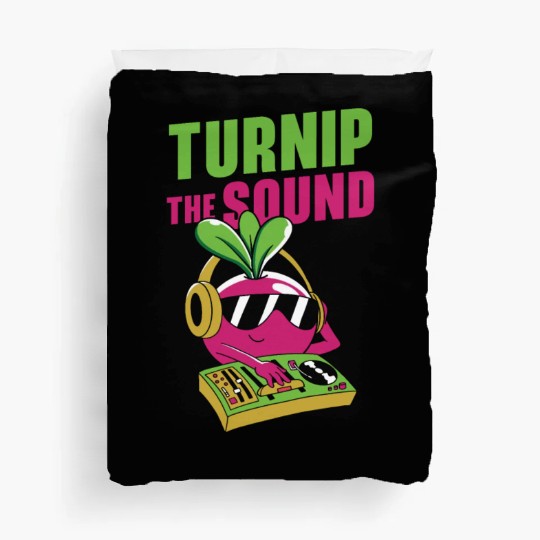Music Turnip Party Music Lover Vegetable Duvet Covers