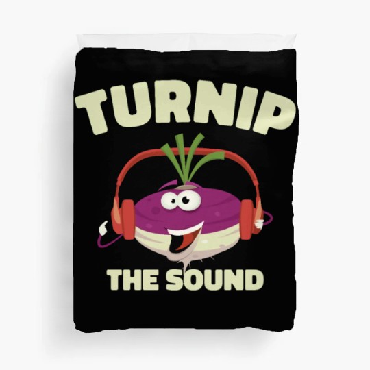 Music Turnip Party Music Lover Vegetable Duvet Covers