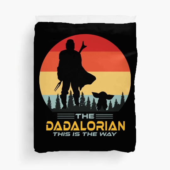 Funny The Dadalorian This is The Way,Fathers Day Duvet Covers