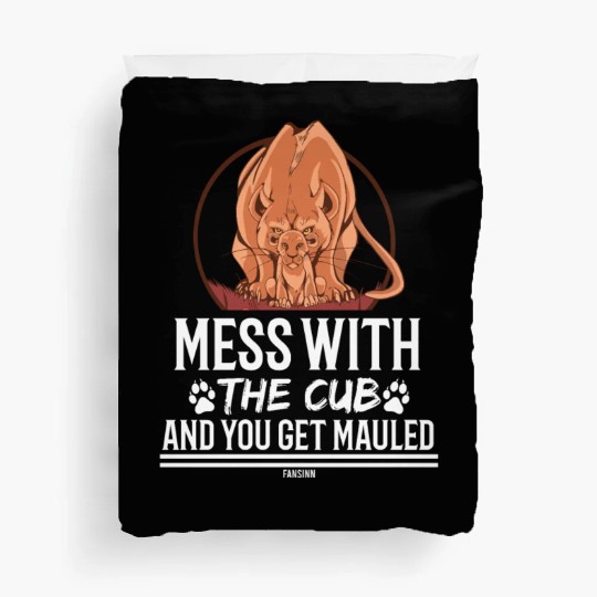 Lion wild African safari tiger cat Duvet Covers