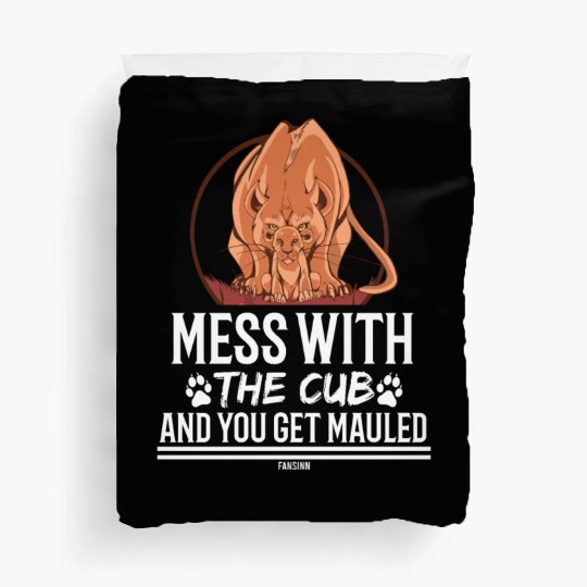 Lion wild African safari tiger cat Duvet Covers