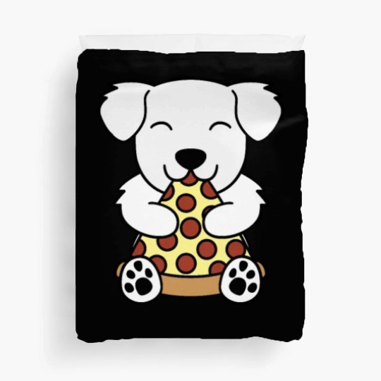 Great Pyrenees Pizza Lover Duvet Covers