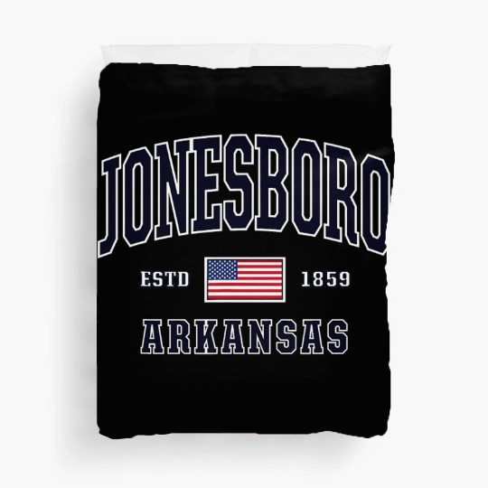 USA FLAG Stars Stripes Jonesboro Arkansas Duvet Covers
