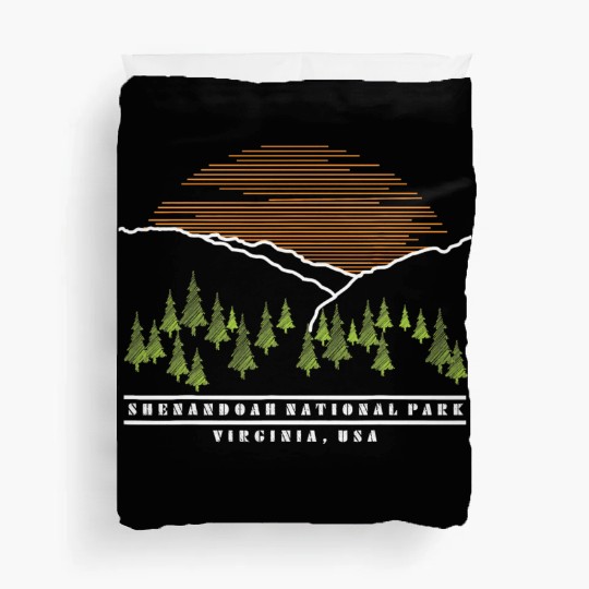 Shenandoah Valley Virginia US National Park Camp Duvet Covers