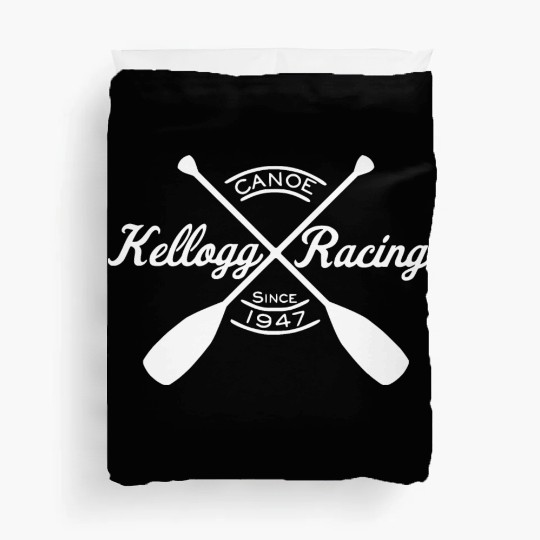 Kellogg Canoe Racing -WHITE Duvet Covers