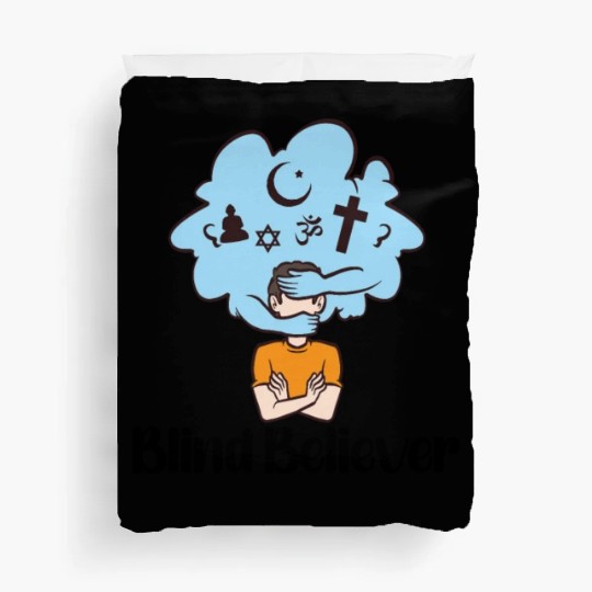 Atheist Atheism Anti Religion Securalism God Sucks Duvet Covers