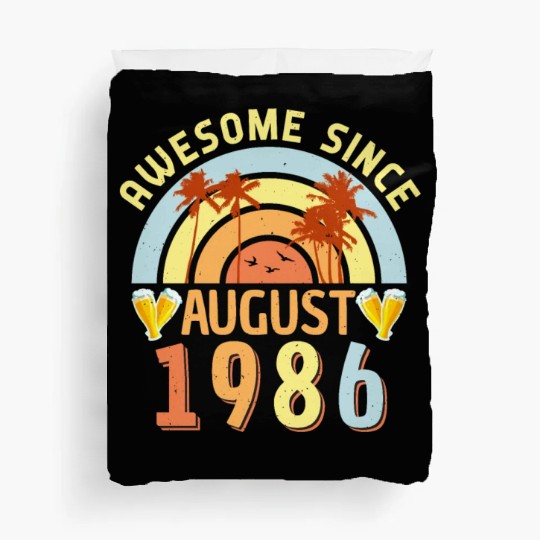 1986 Born In August Duvet Covers