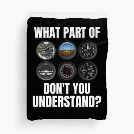 Funny Pilot Art Men Women Aviation Airline Pilot Duvet Covers