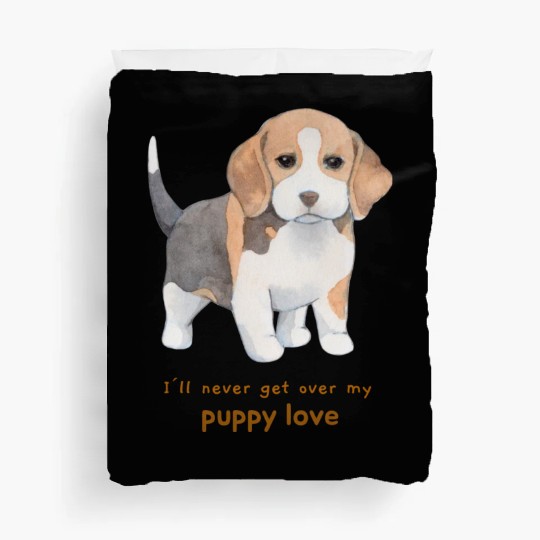 I'll Never Get over my Puppy Love. Adorable Beagle Duvet Covers