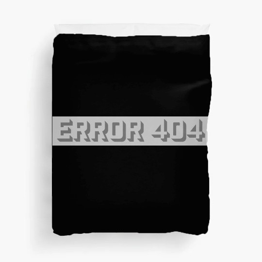 computer nerd error 404 Duvet Covers