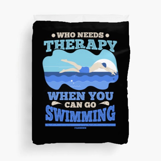 To swim Duvet Covers