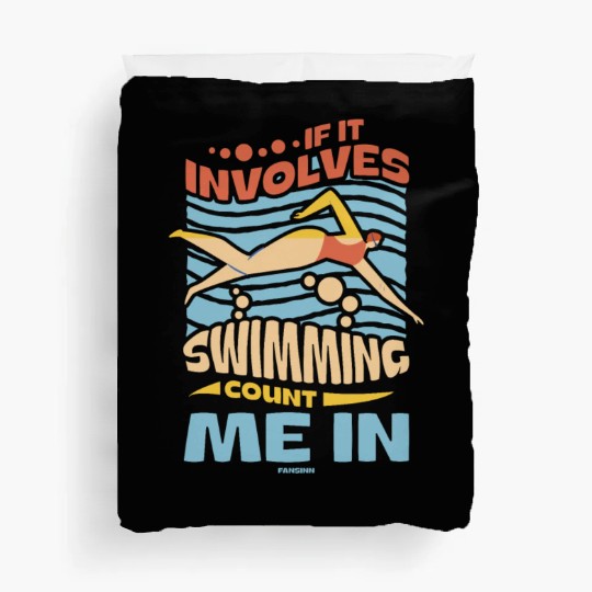 Swimming lifeguard swimming course outdoor pool gi Duvet Covers