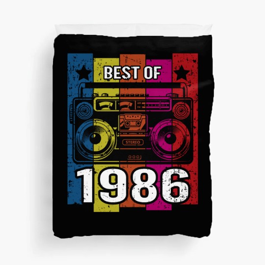 Best of 1986 Stereo Radio Cassette Player Birthday Duvet Covers