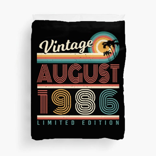 Born In August 1986 Duvet Covers