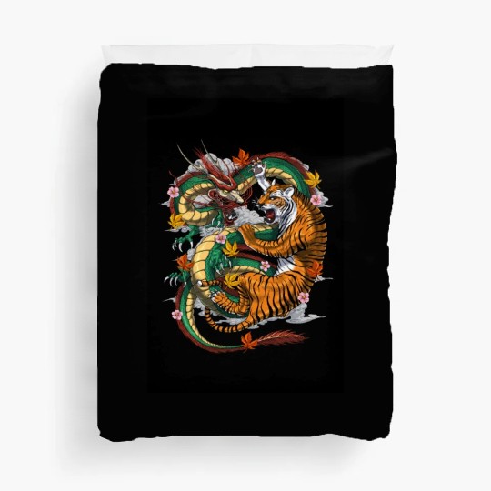 Japanese Dragon Tiger Duvet Covers